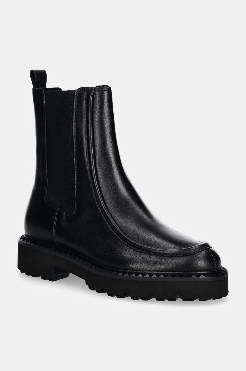 Kennel & Schmenger ghete chelsea de piele Freda femei, culoarea negru, cu platforma, 41-37050 Kennel & Schmenger ghete chelsea de piele Freda femei, culoarea negru, cu platforma, 41-37050