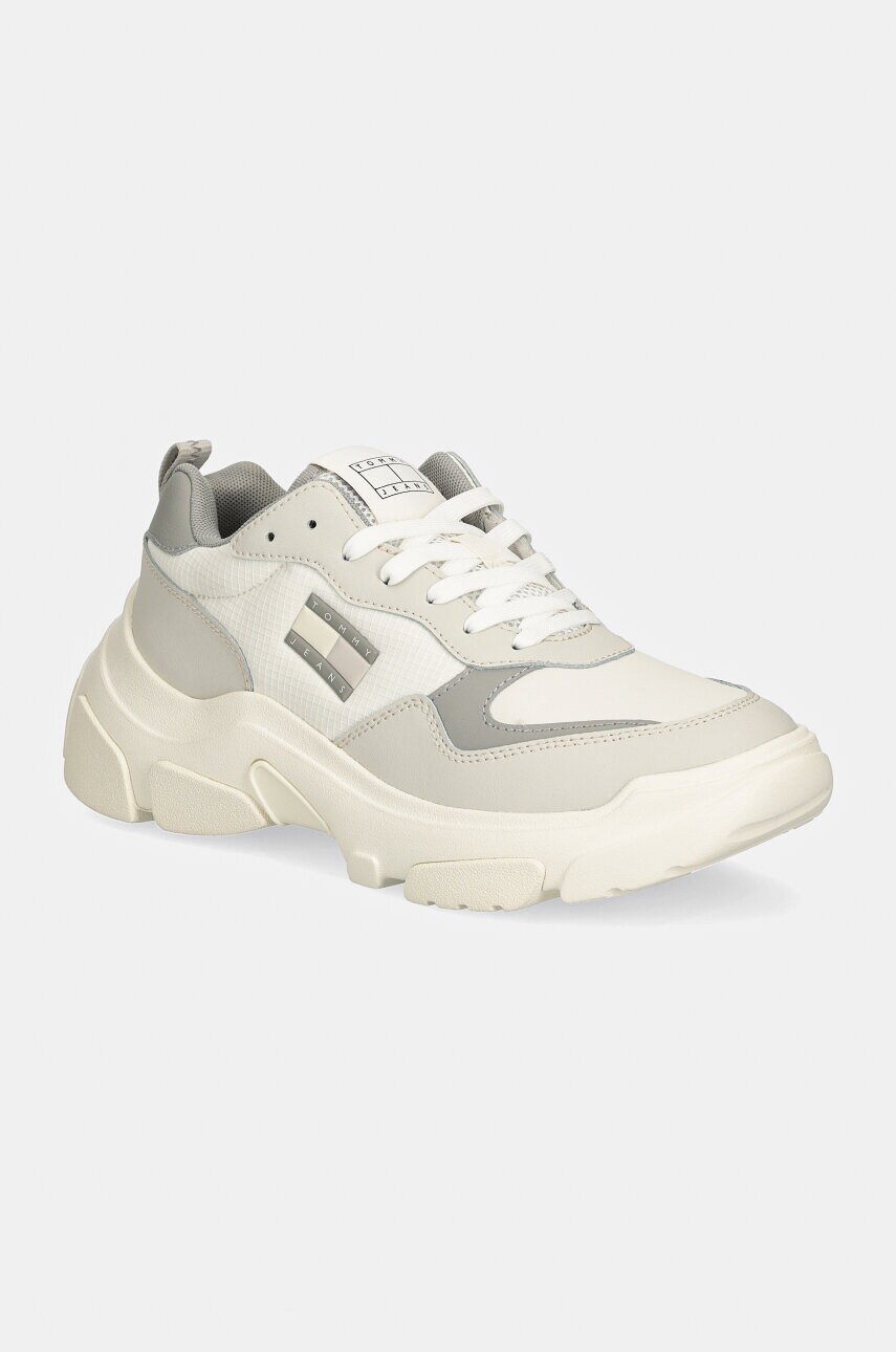 Tommy Jeans sneakers TJW LIGHTWEIGHT HYBRID RUNNER culoarea gri, EN0EN02618