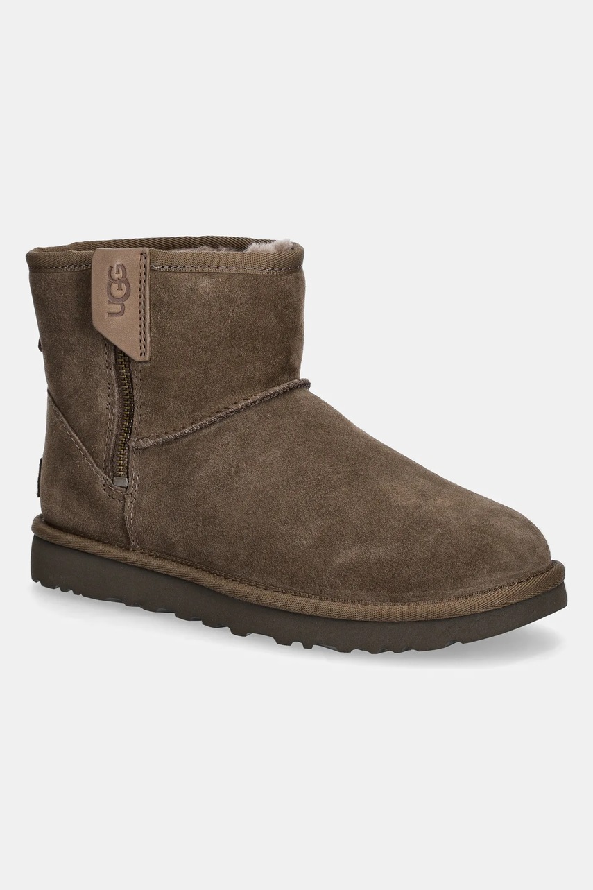 

Велурени апрески UGG Classic Mini Bailey Zip в кафяво 1151230-HCK, Кафяв