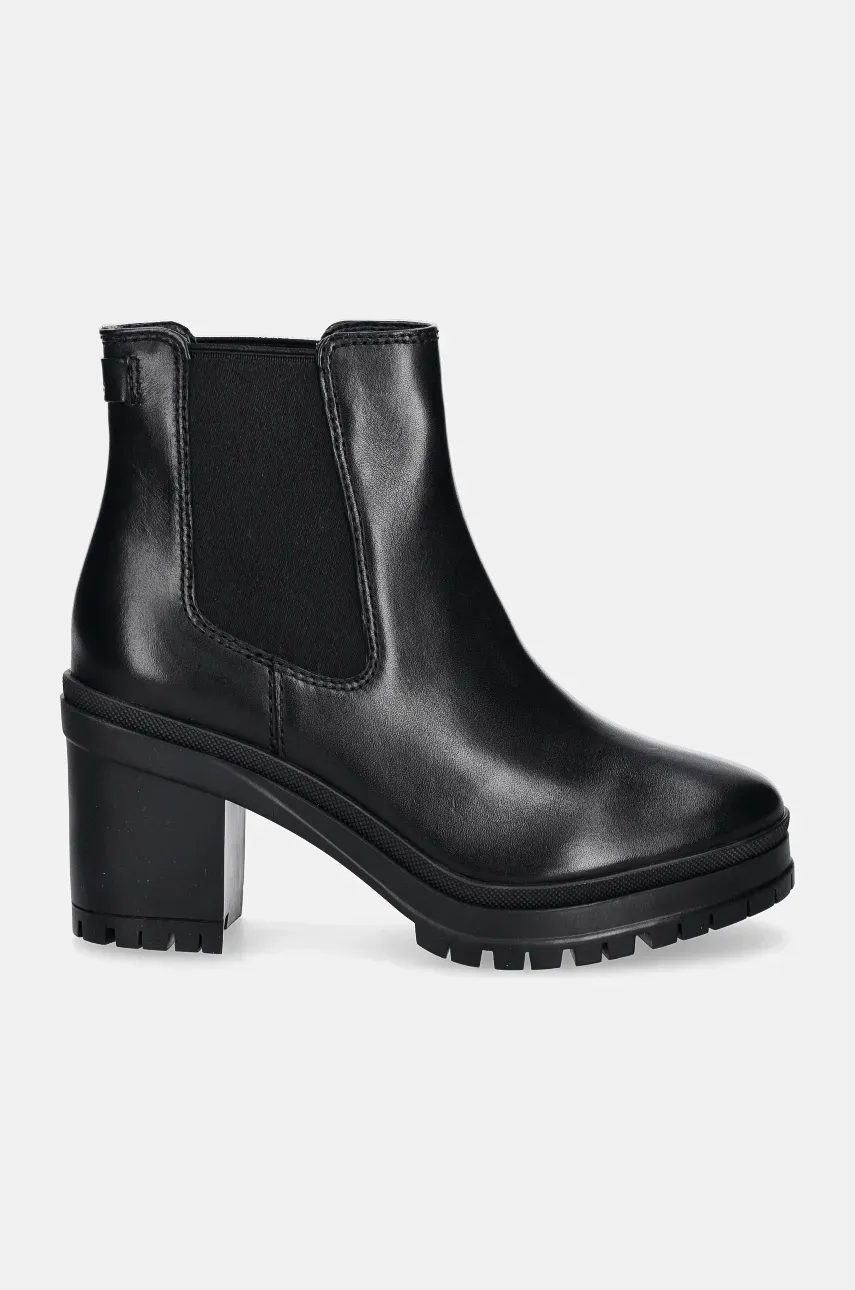 Кожаные полусапоги Lauren Ralph Lauren Cailie женские цвет чёрный каблук кирпичик 802937825001 Кожаные полусапоги Lauren Ralph Lauren Cailie женские цвет чёрный каблук кирпичик 802937825001