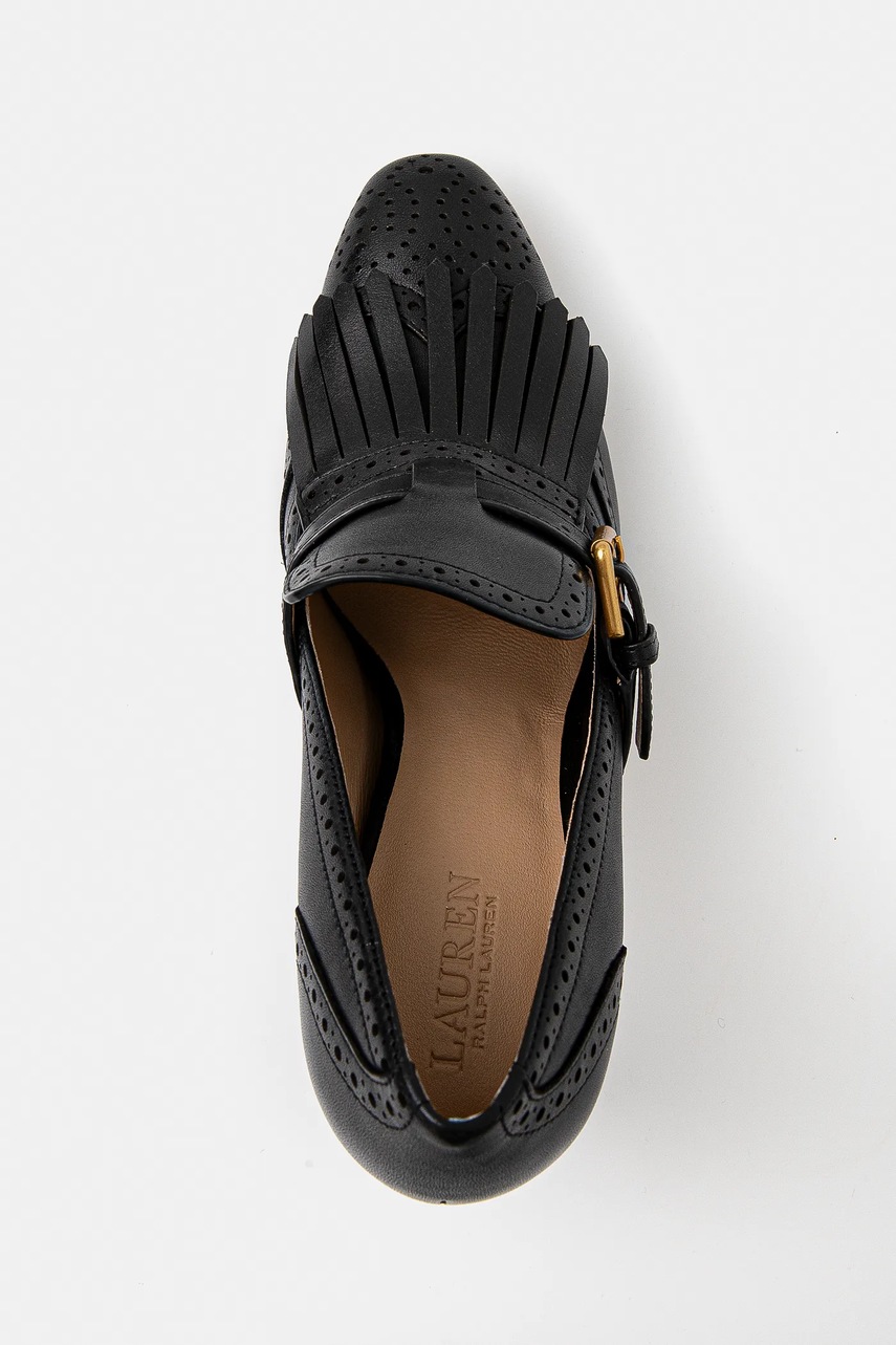 Шкіряні туфлі Lauren Ralph Lauren Colleen колір чорний 802944557001 