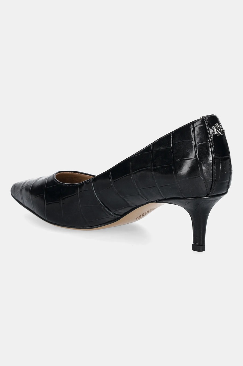 Шкіряні туфлі Lauren Ralph Lauren Adrienne колір чорний 802951355001 