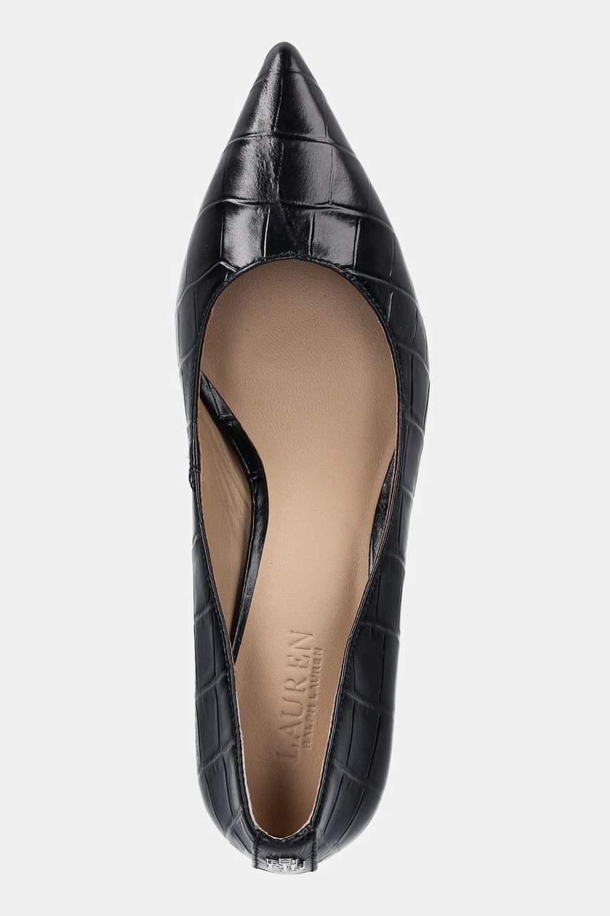 Шкіряні туфлі Lauren Ralph Lauren Adrienne колір чорний 802951355001 