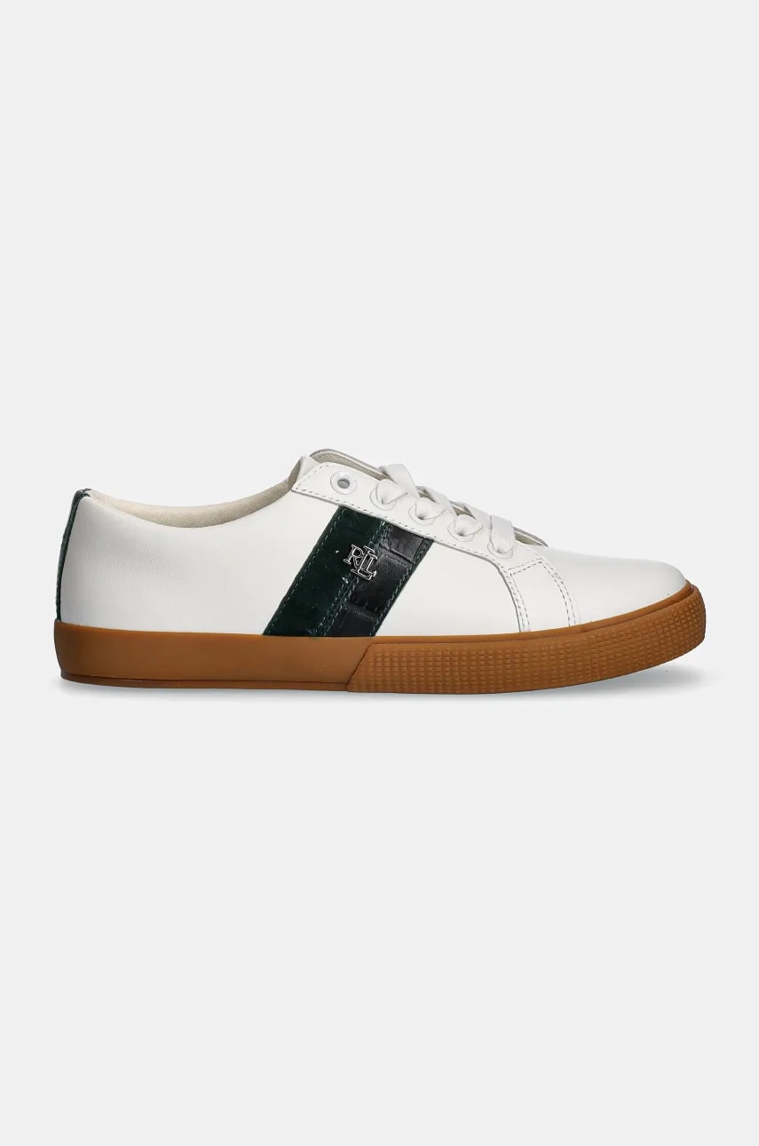 Кожаные кроссовки Lauren Ralph Lauren Janson II цвет белый 802951390002 Кожаные кроссовки Lauren Ralph Lauren Janson II цвет белый 802951390002