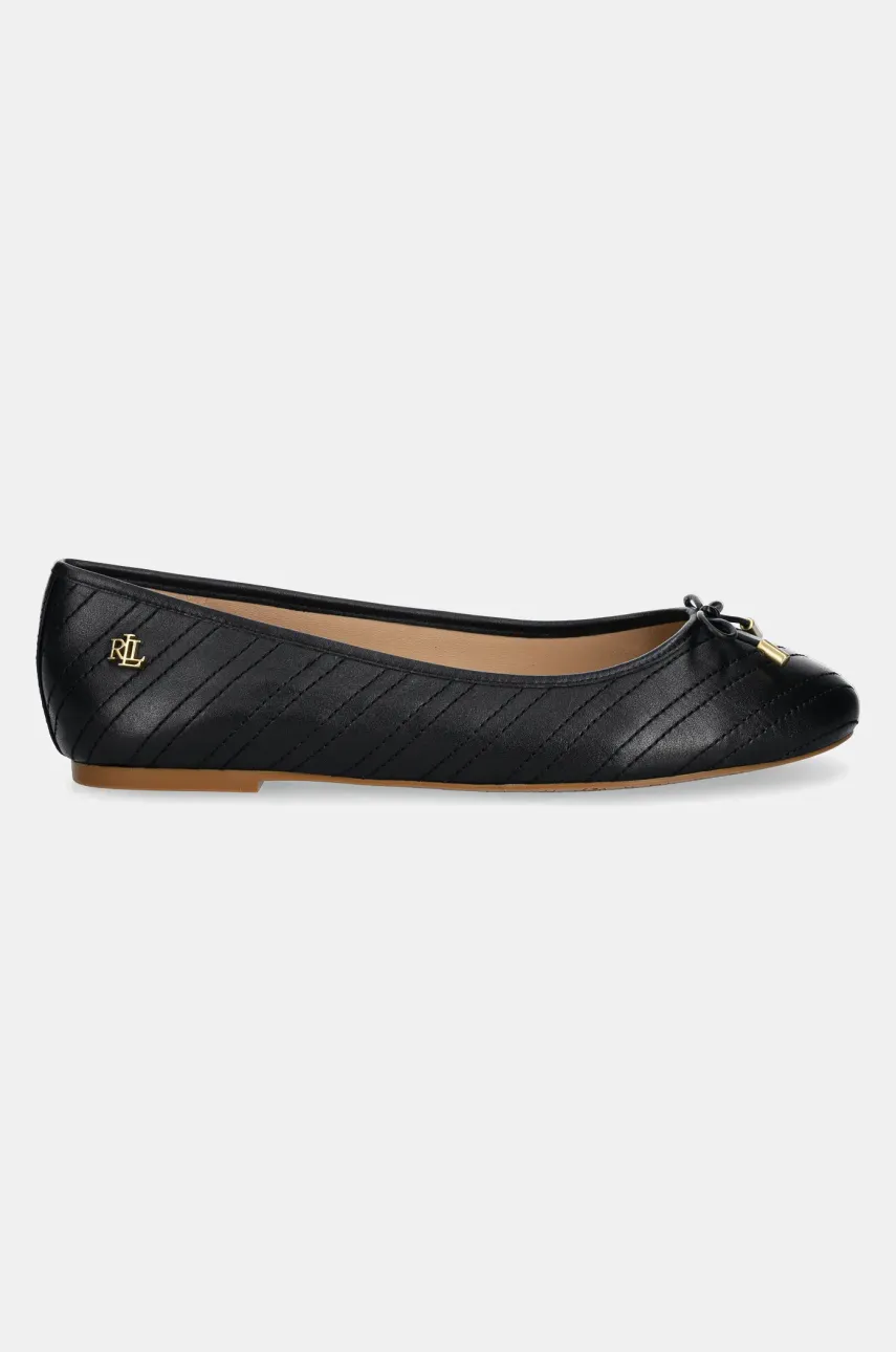 Кожаные балетки Lauren Ralph Lauren Jayna цвет чёрный 802951489001 Кожаные балетки Lauren Ralph Lauren Jayna цвет чёрный 802951489001