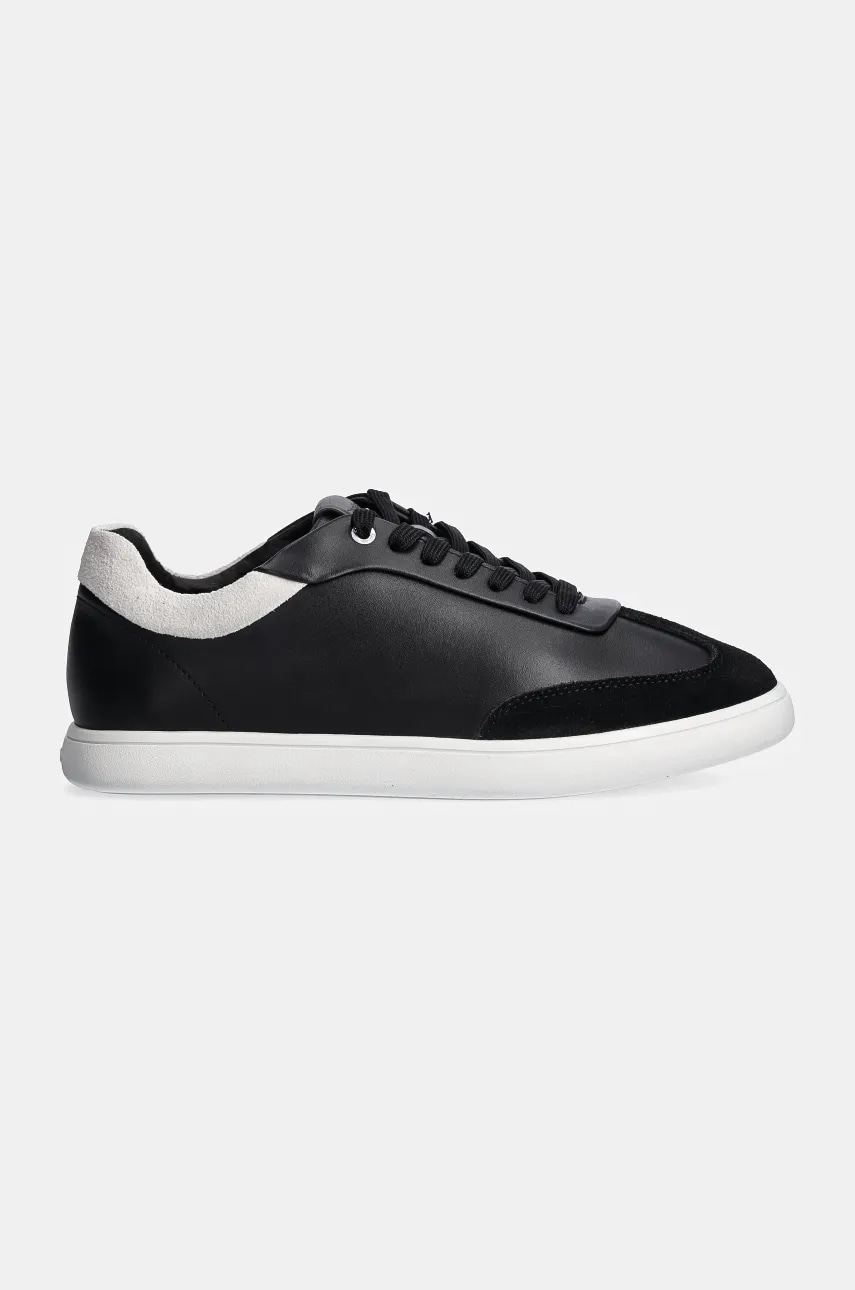 Кожаные кроссовки Calvin Klein LP CUPSOLE LACE UP LTH MIX цвет чёрный HW0HW02208 Кожаные кроссовки Calvin Klein LP CUPSOLE LACE UP LTH MIX цвет чёрный HW0HW02208