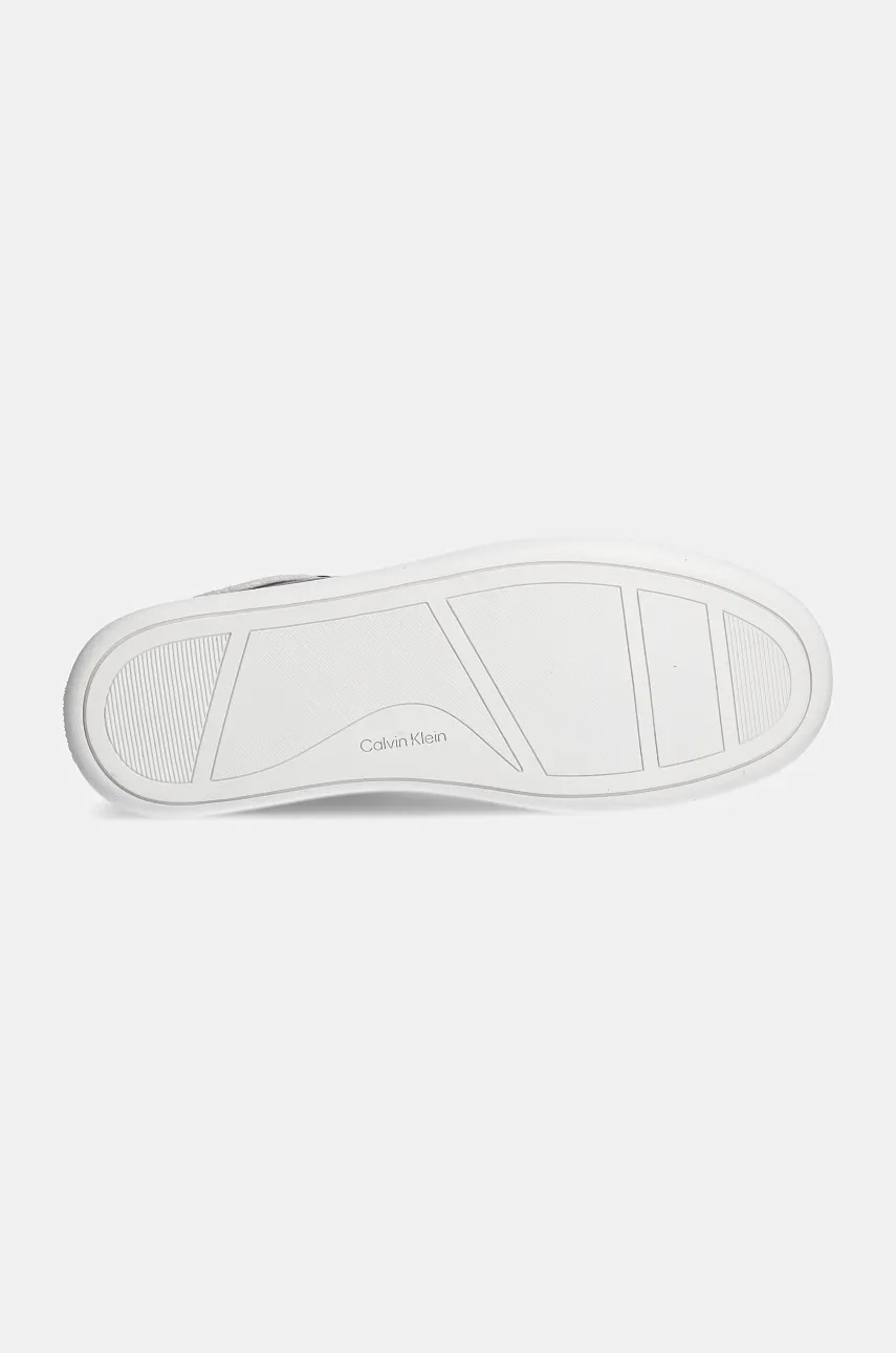Δερμάτινα αθλητικά παπούτσια Calvin Klein LP CUPSOLE LACE UP LTH MIX χρώμα: μαύρο, HW0HW02208 φωτογραφία