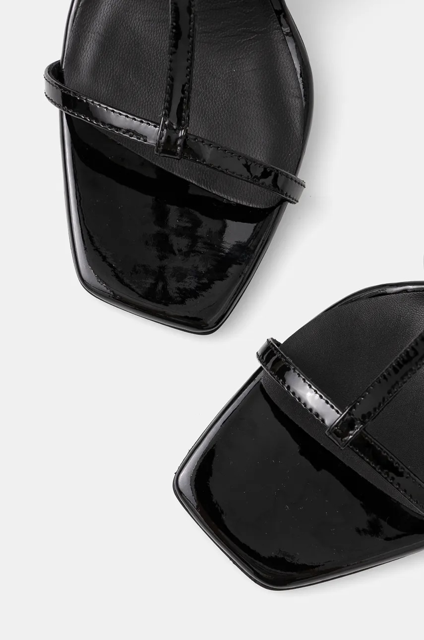 Kožené sandály Calvin Klein HEEL GLADI SANDAL 90 PAT (obrázek 5)