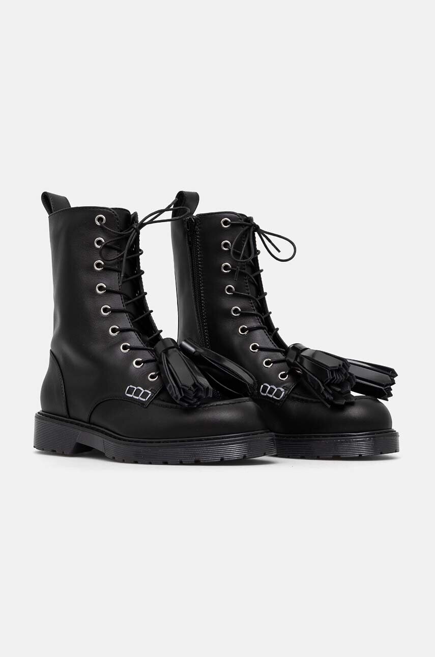JW Anderson bokacsizma Tassel fekete, női, lapos talpú, ANW43001A termék 2. képe