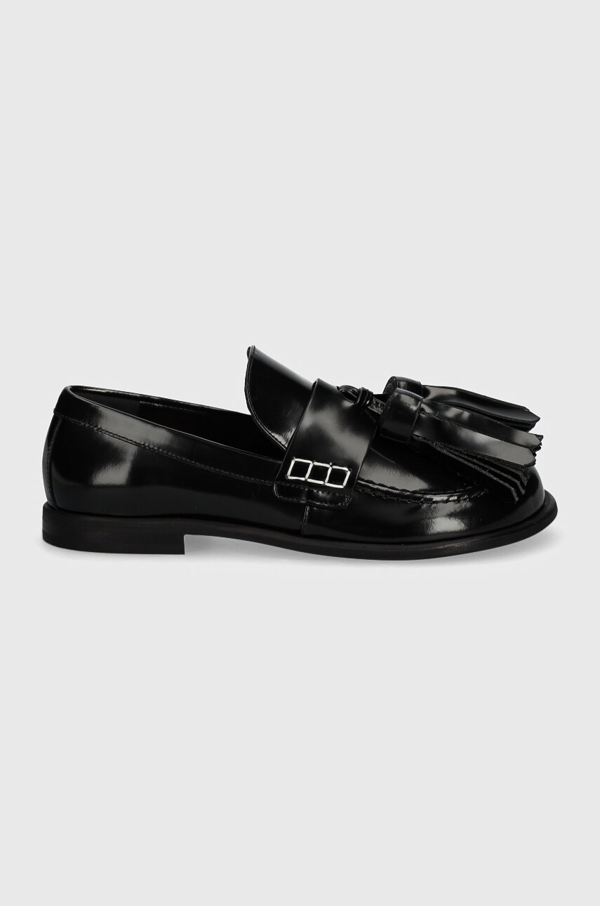 Δερμάτινα μοκασίνια JW Anderson Tassel χρώμα: μαύρο, ANW43002A φωτογραφία