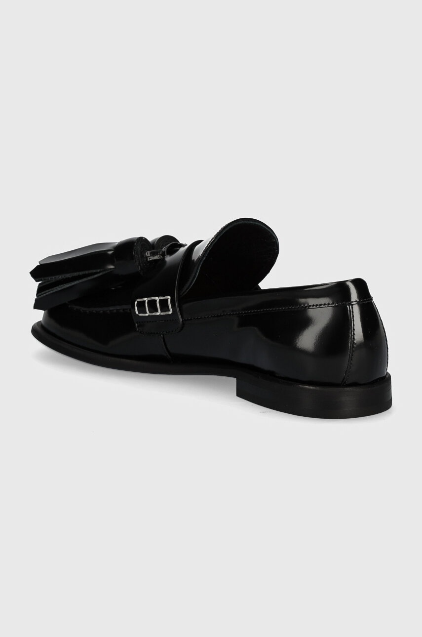 JW Anderson bőr mokaszin Tassel fekete, női, lapos talpú, ANW43002A termék 2. képe