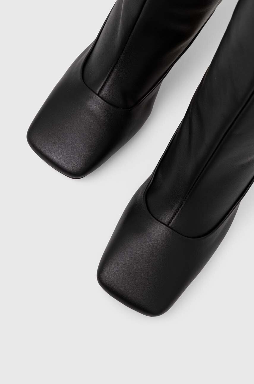 Δερμάτινες μπότες JW Anderson Chain Heel γυναικείες, χρώμα: μαύρο, ANW43020A φωτογραφία