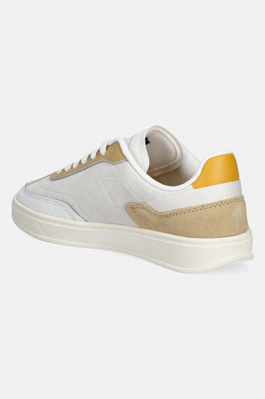 Δερμάτινα αθλητικά παπούτσια Tommy Hilfiger TH HERITAGE COURT SNEAKER SDE χρώμα: ροζ, FW0FW08037 φωτογραφία