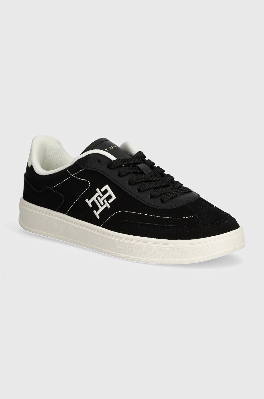 

Кожени маратонки Tommy Hilfiger TH HERITAGE COURT SNEAKER SDE в черно FW0FW08037, Черен