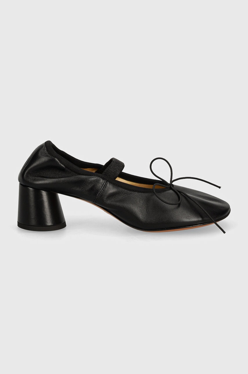 Δερμάτινα γοβάκια Proenza Schouler Glove Mary Jane χρώμα: μαύρο, PS41261A φωτογραφία
