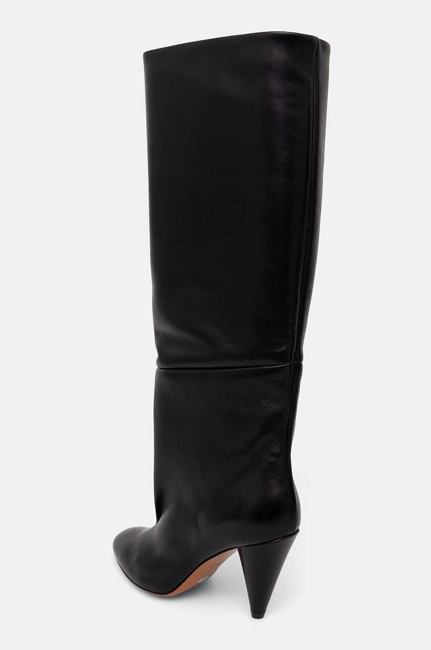 Proenza Schouler bőr csizma Cone fekete, női, magassarkú, PS43031A termék 2. képe