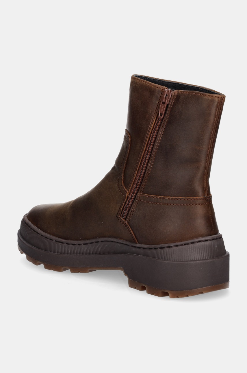 Шкіряні черевики Camper Brutus Trek жіночі колір коричневий на платформі K400782-005 