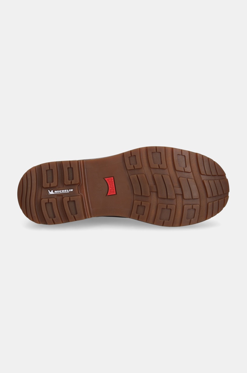 Шкіряні черевики Camper Brutus Trek жіночі колір коричневий на платформі K400782-005 