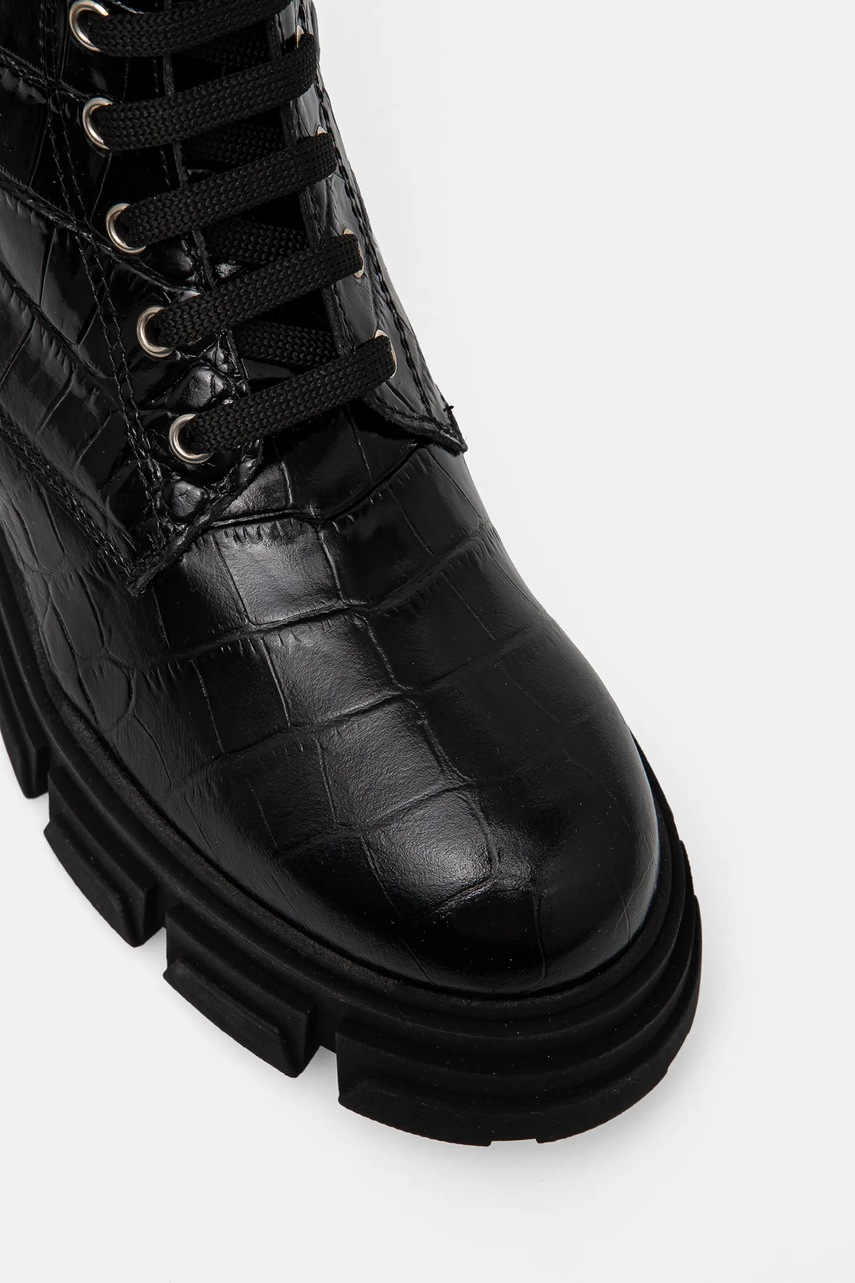 Kožené kotníkové boty Philipp Plein Croco Gothic (obrázek 4)