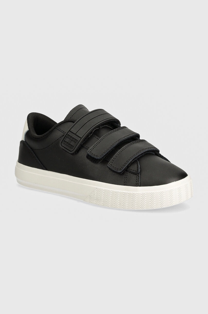 

Кожени маратонки Tommy Jeans TJW CUPSOLE SNEAKER VELCRO в черно EN0EN02568, Черен