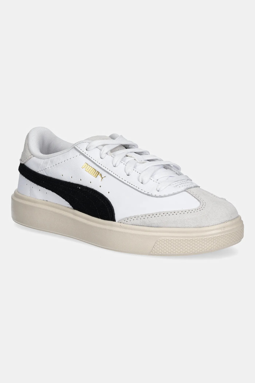 Puma sneakers din piele Lajla T-toe culoarea alb, 397734