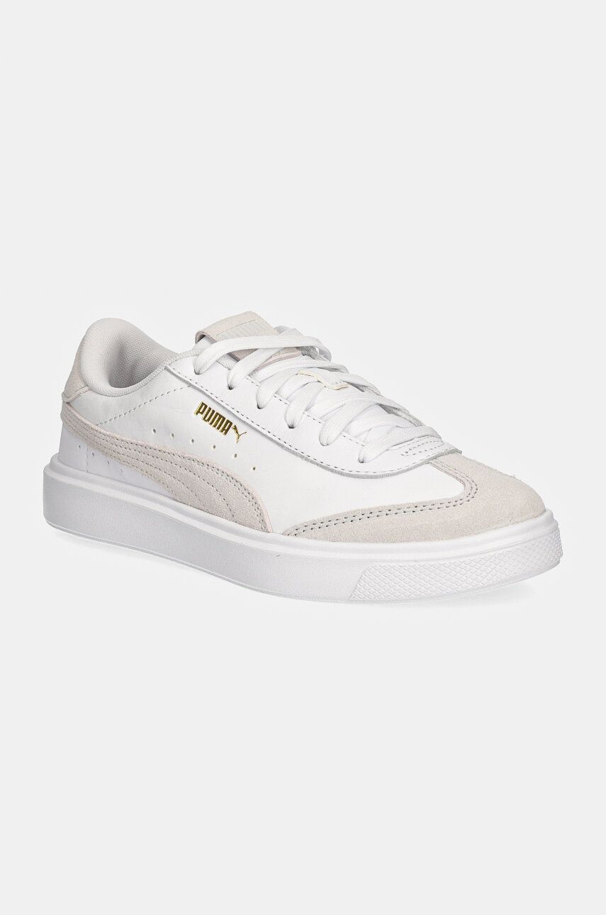 Puma sneakers din piele Lajla T-toe culoarea alb, 397734