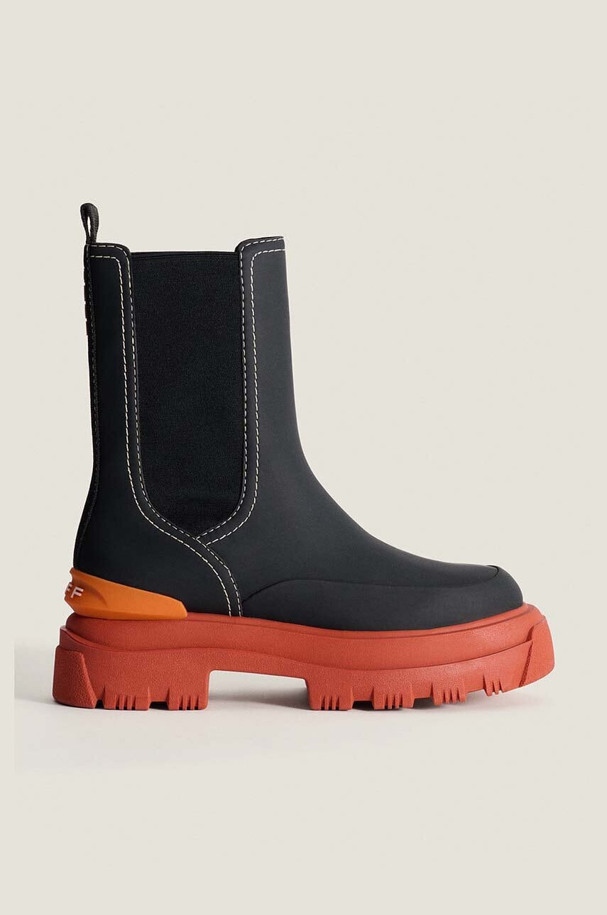 Hoff botine LAKE BLACK femei, cu platforma, 22325001 LAKE Hoff botine LAKE BLACK femei, cu platforma, 22325001 LAKE