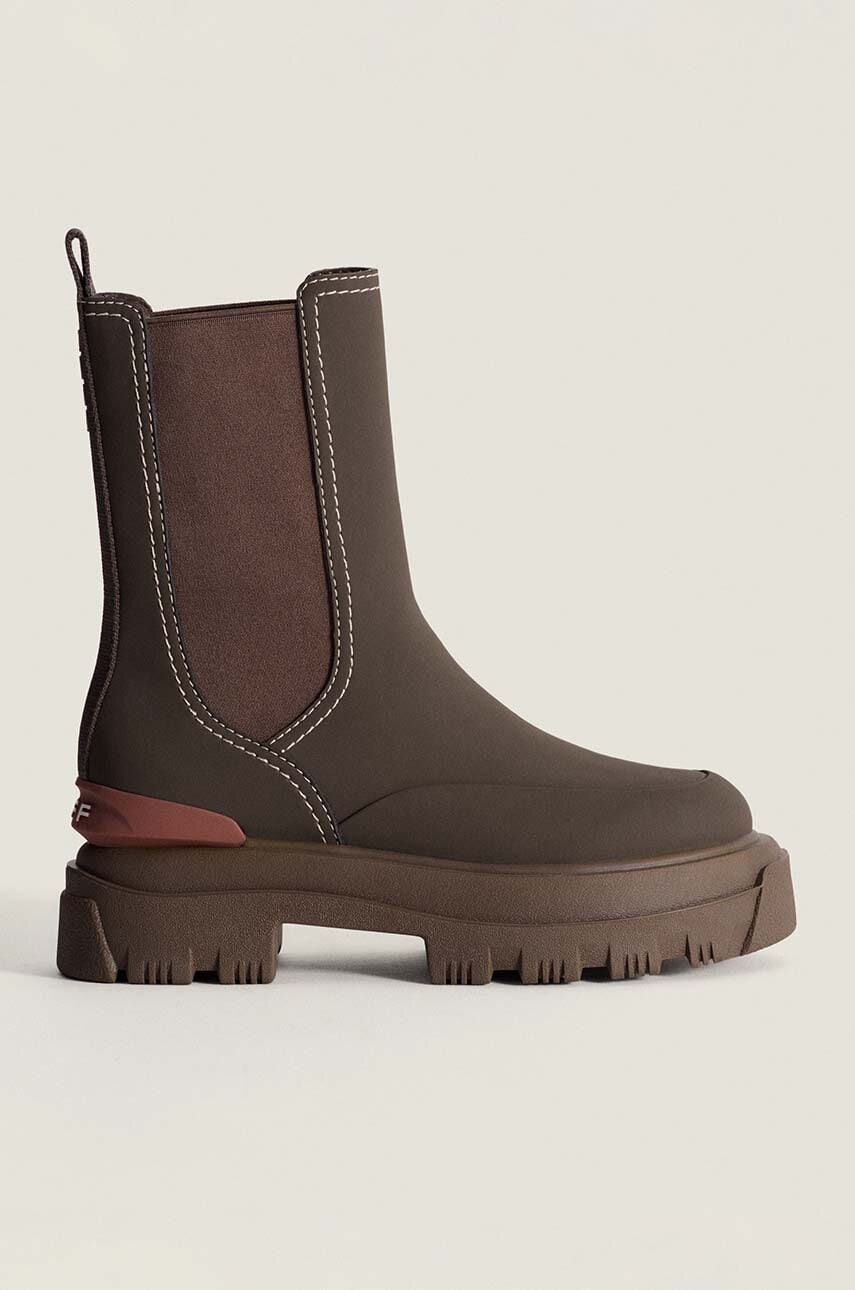 Hoff botine LAKE TOPO femei, culoarea maro, cu platforma, 22425001 LAKE Hoff botine LAKE TOPO femei, culoarea maro, cu platforma, 22425001 LAKE