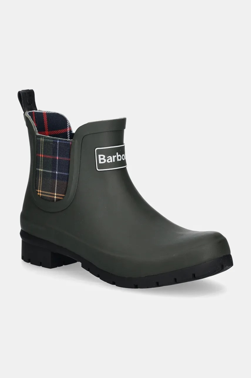 Barbour cizme Kingham femei, culoarea verde, LRF0088OL11 Barbour cizme Kingham femei, culoarea verde, LRF0088OL11