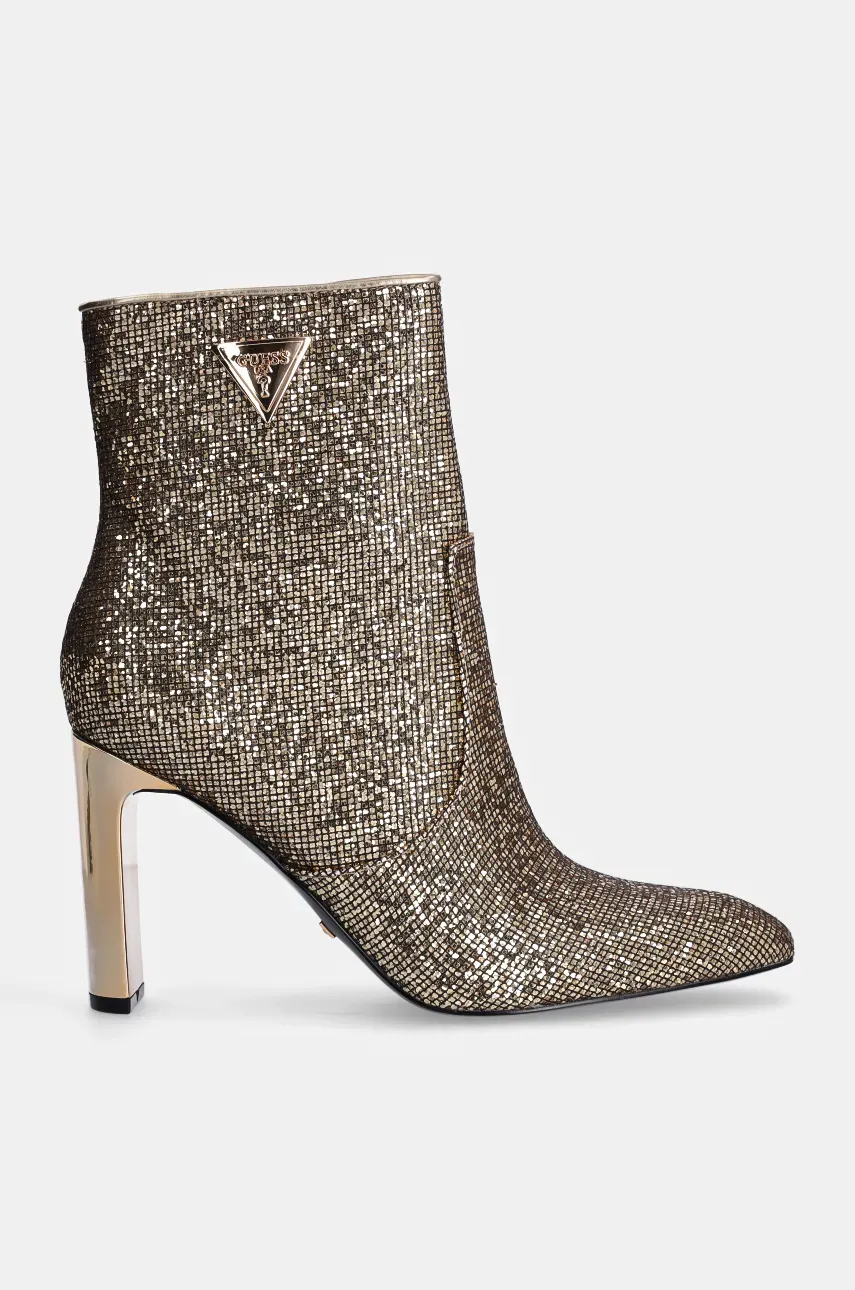 Полусапожки Guess CAITTE2 женские цвет золотой каблук кирпичик FLFCAI LEL10 Полусапожки Guess CAITTE2 женские цвет золотой каблук кирпичик FLFCAI LEL10