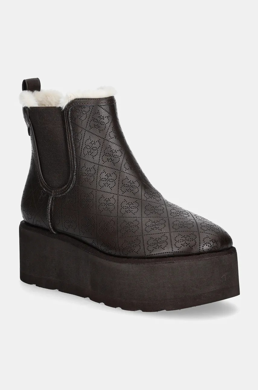 

Боти Guess JILAINE в кафяво с платформа с лека изолация FLFJIL FAL10, Кафяв