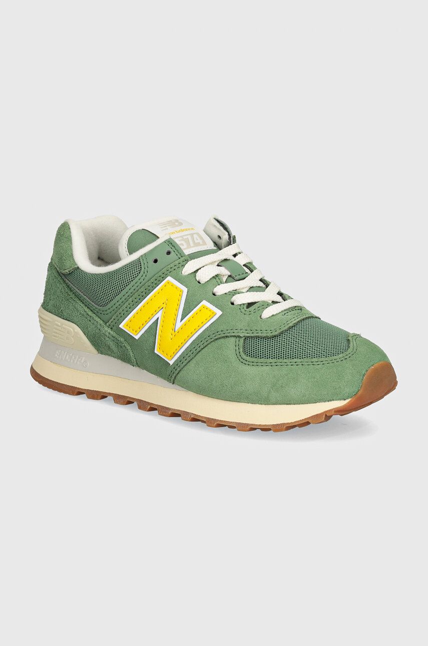 New Balance sneakers 574 culoarea verde, WL574GS2