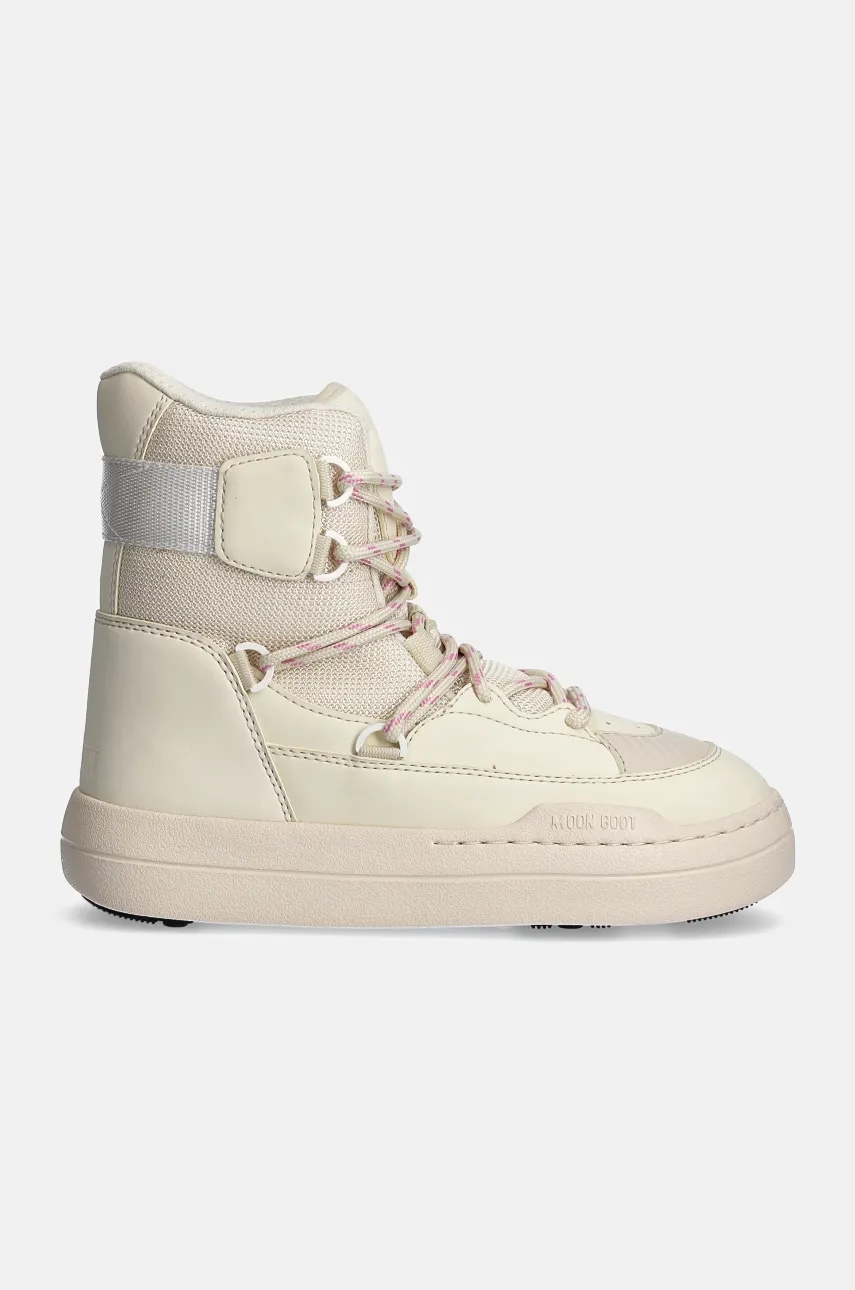 Полусапожки Moon Boot MB PARK SNEAKER BOOT цвет бежевый на плоском ходу слегка утеплённый 80D2470060 L002 Полусапожки Moon Boot MB PARK SNEAKER BOOT цвет бежевый на плоском ходу слегка утеплённый 80D2470060 L002