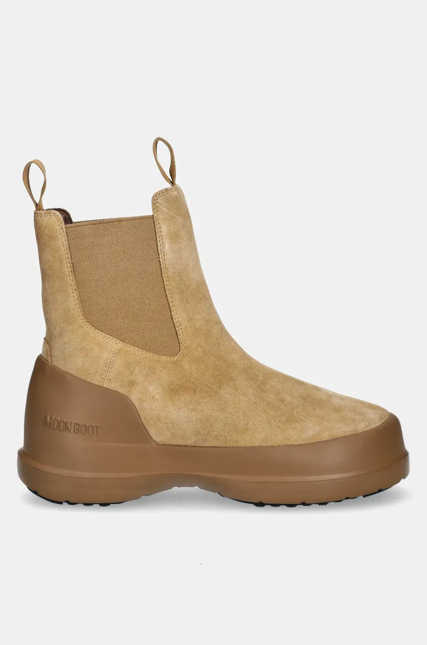 Замшевые ботинки Moon Boot MB LUNA CHELSEA SUEDE цвет коричневый 80D2480050 L003 Замшевые ботинки Moon Boot MB LUNA CHELSEA SUEDE цвет коричневый 80D2480050 L003