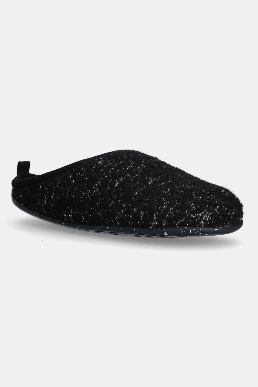 Camper papuci de lana Wabi culoarea negru, 20889-144