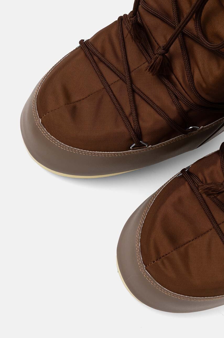 Μπότες χιονιού Moon Boot MB ICON NYLON χρώμα: καφέ, 80D1400440 M005 φωτογραφία