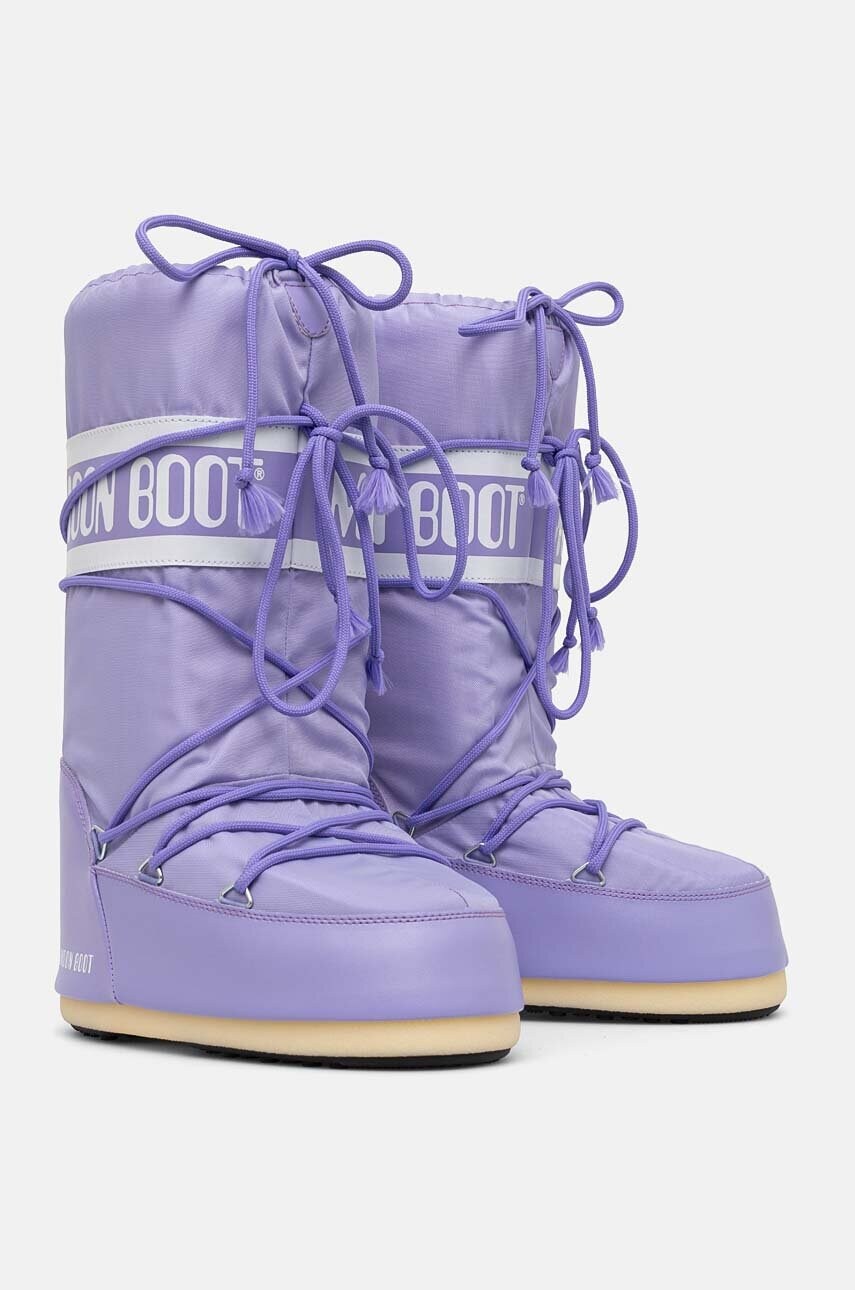 Μπότες χιονιού Moon Boot MB ICON NYLON χρώμα: μοβ, 80D1400440 E001 φωτογραφία