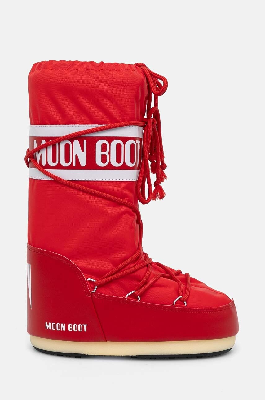 Μπότες χιονιού Moon Boot MB ICON NYLON χρώμα: κόκκινο, 80D1400440 D001 φωτογραφία