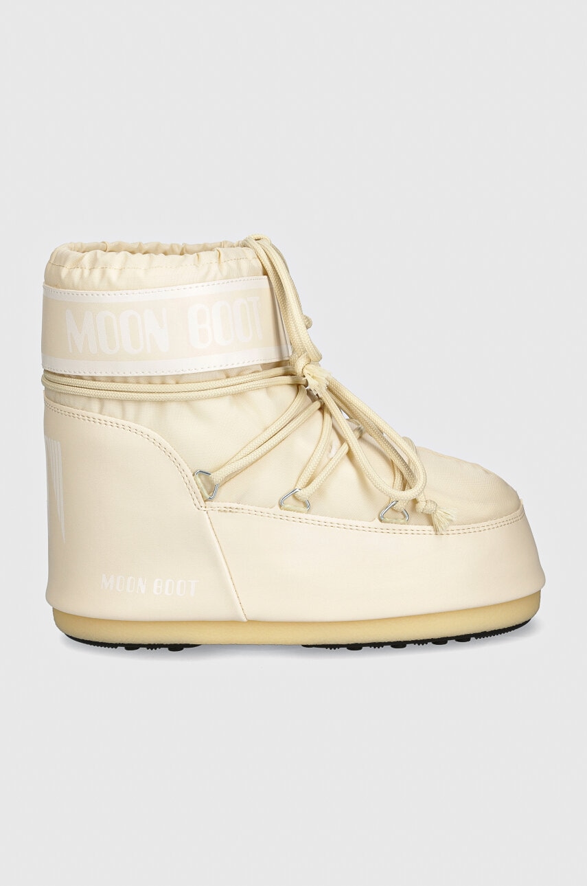 Μπότες χιονιού Moon Boot MB ICON LOW NYLON χρώμα: μπεζ, 80D1409340 L002 φωτογραφία