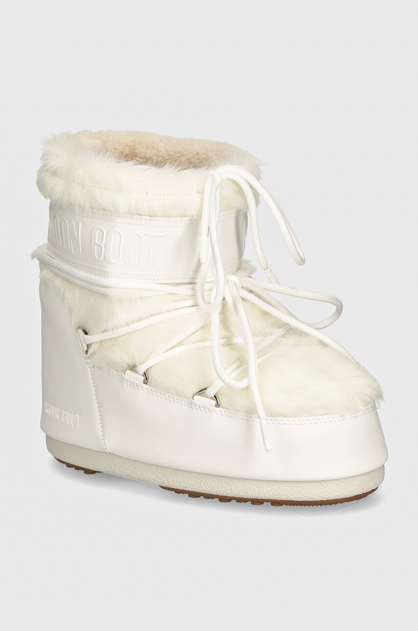 Levně Sněhule Moon Boot MB ICON LOW FAUX FUR bílá barva, 80D1409390 A002