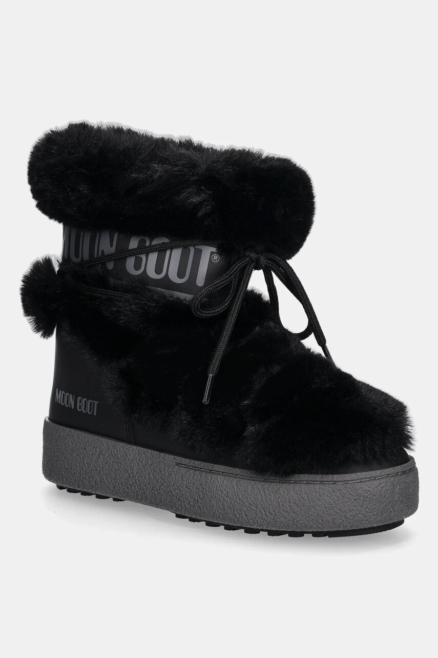 Levně Sněhule Moon Boot MB LTRACK FAUX FUR WP černá barva, 80D2450130 N001