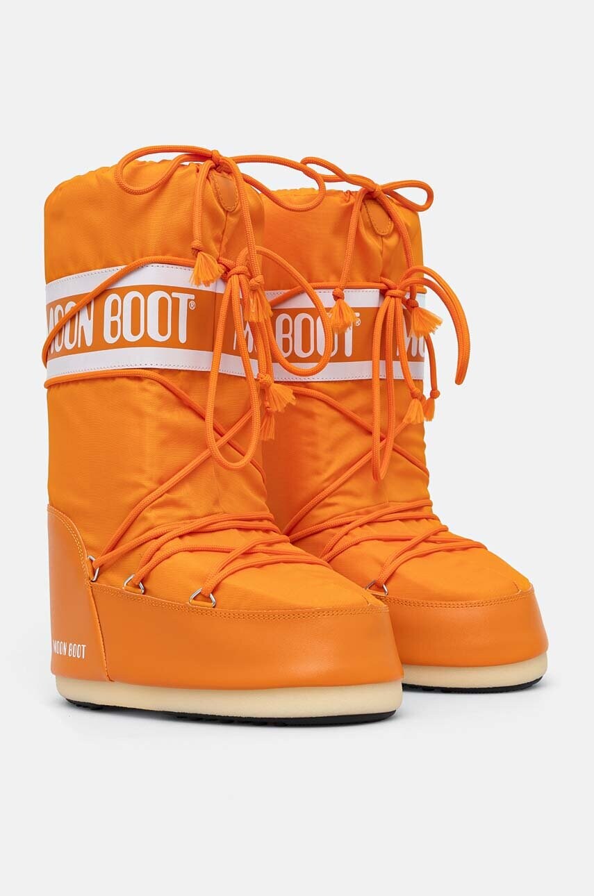 Μπότες χιονιού Moon Boot MB ICON NYLON χρώμα: πορτοκαλί, 80D1400440 C001 φωτογραφία