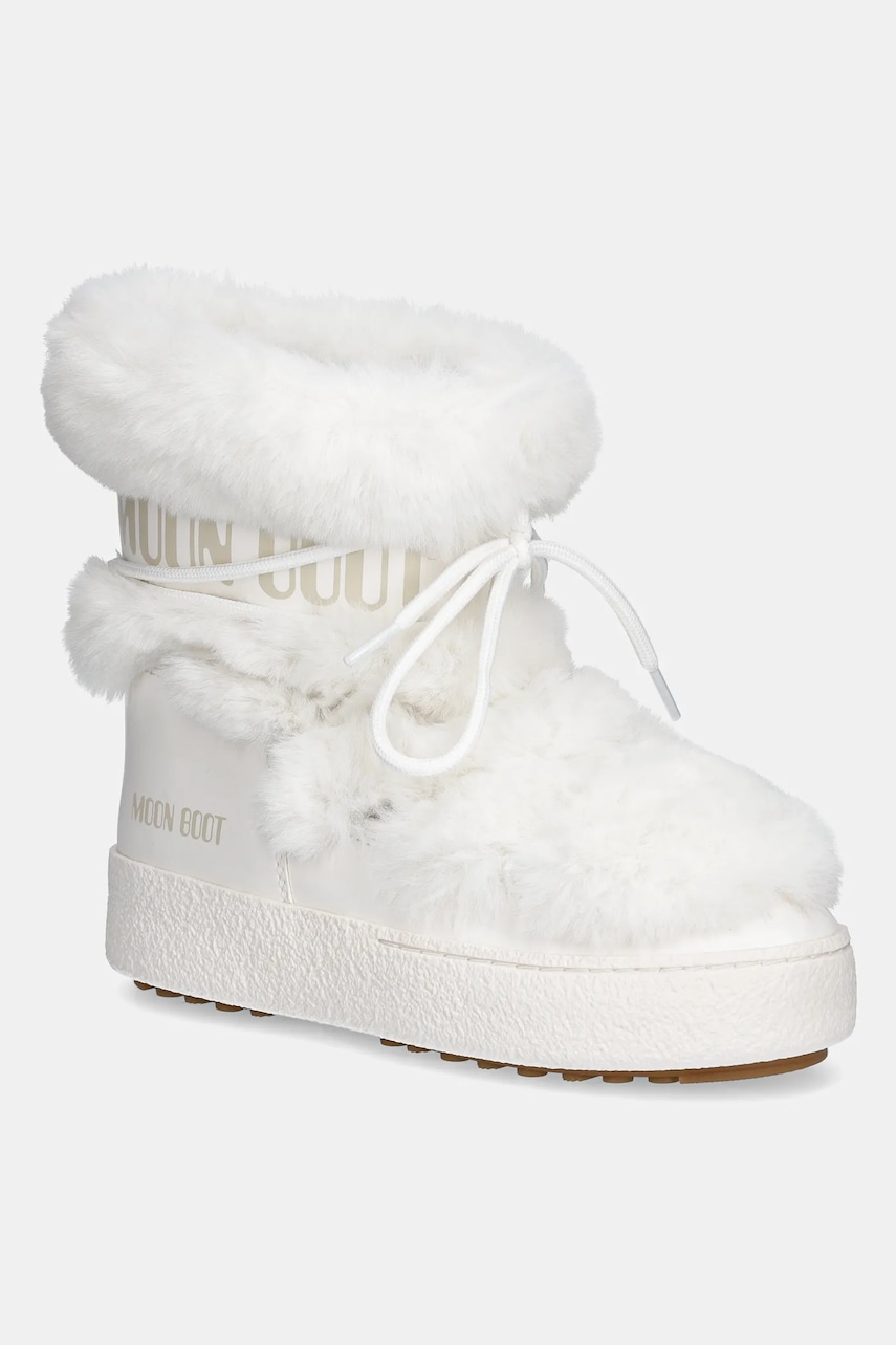 Levně Sněhule Moon Boot MB LTRACK FAUX FUR WP bílá barva, 80D2450130 A001