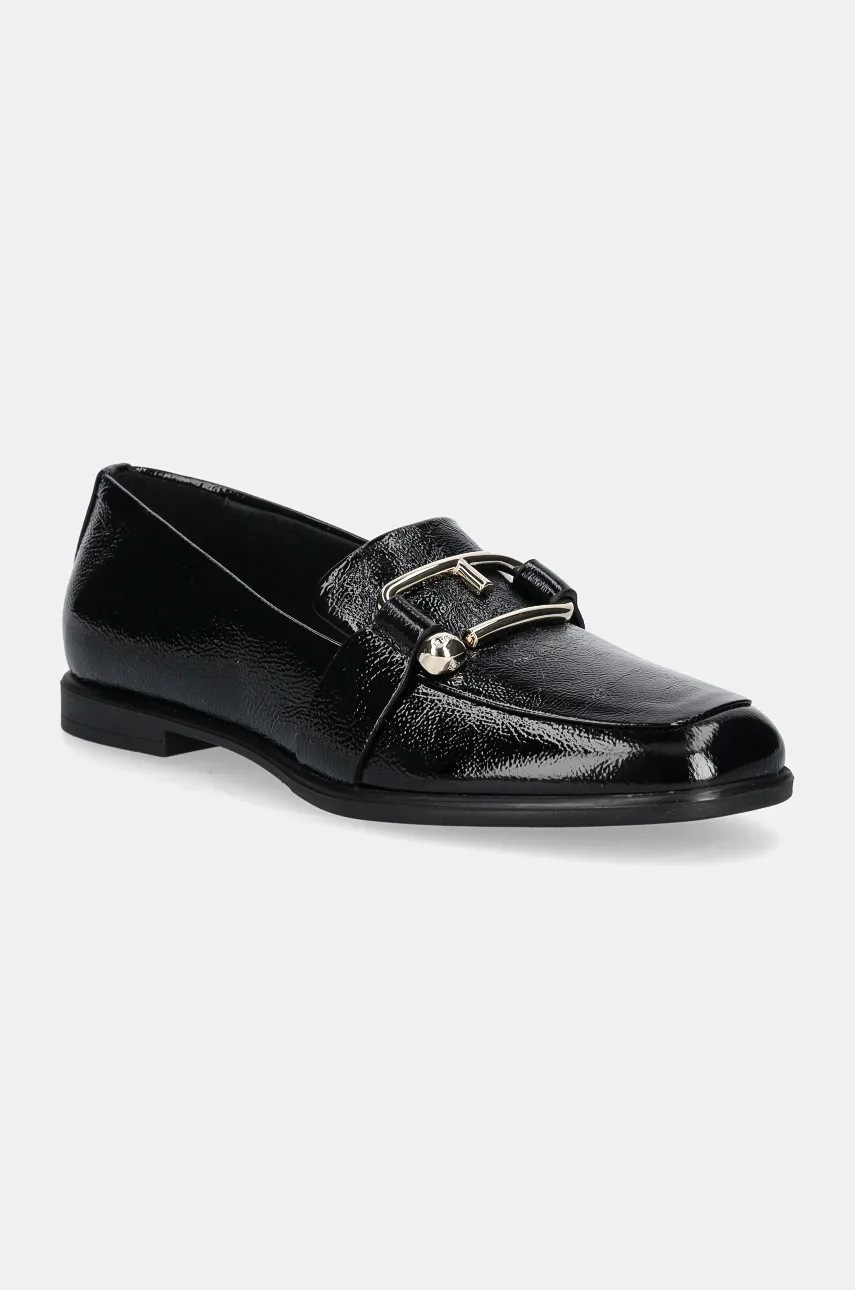 

Кожени мокасини Furla Nuvola Loafer в черно с равна подметка YI48FNU Y57000 O6000, Черен