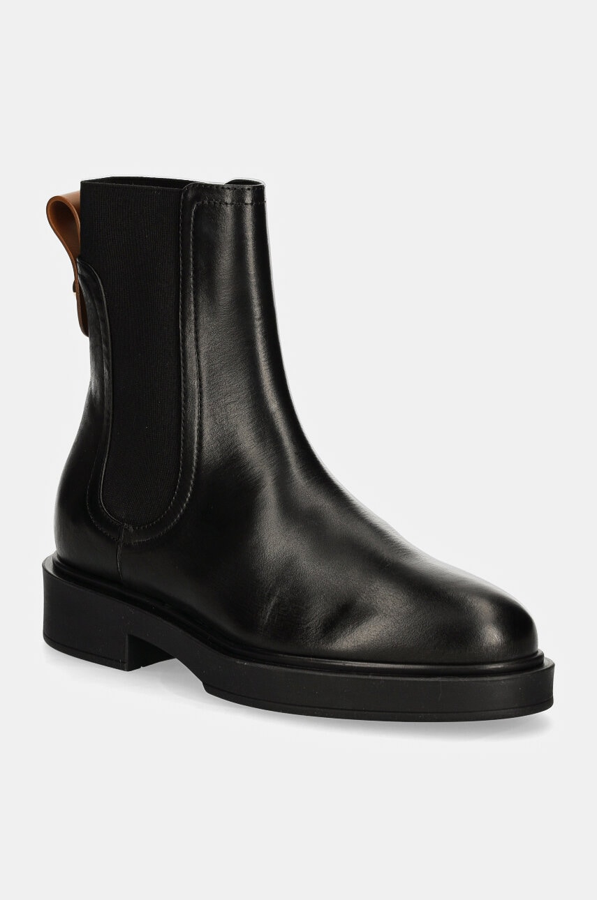Furla ghete chelsea de piele Sfera Chelsea Boot femei, culoarea negru, cu platforma, YI53CIT BX3479 3379S