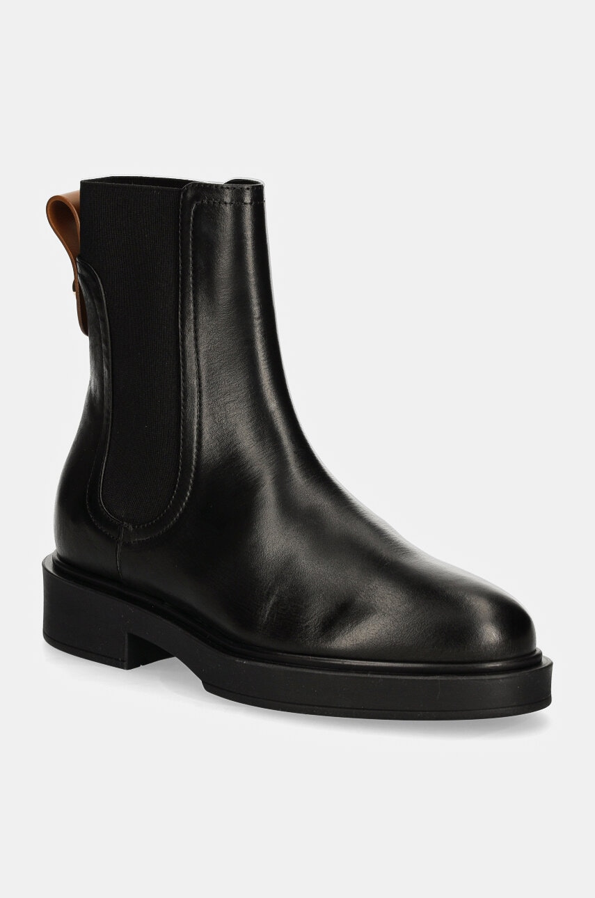 Furla ghete chelsea de piele Sfera Chelsea Boot femei, culoarea negru, cu platforma, YI53CIT BX3479 3379S