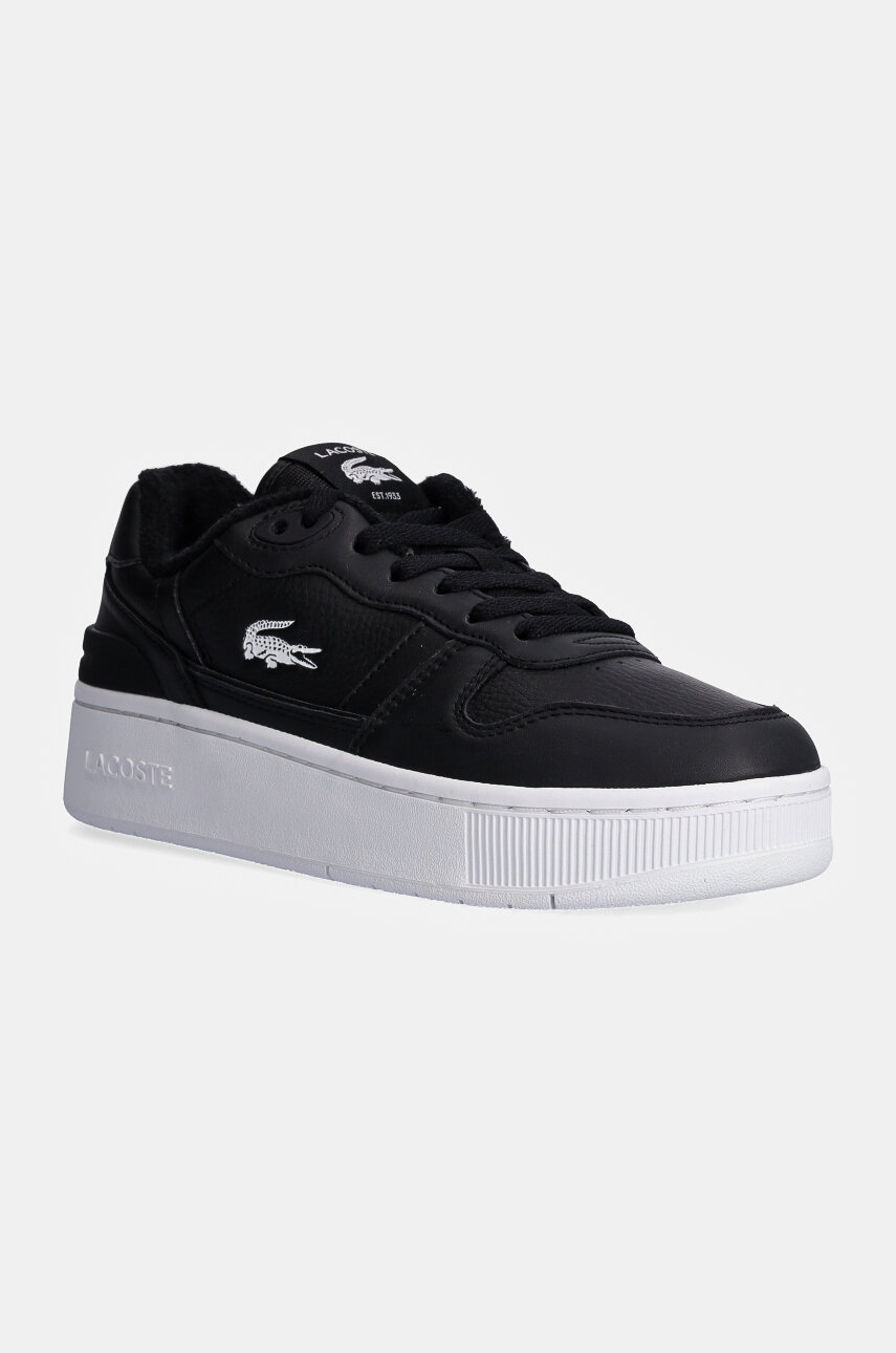 Lacoste sneakers din piele T-Clip Platform culoarea negru, 48SFA0046