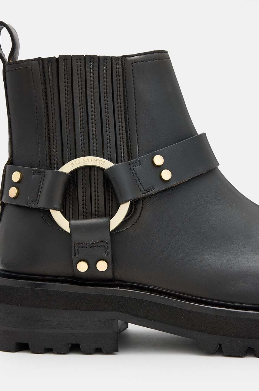 Kožené kotníkové boty AllSaints Maddie Biker Boot (obrázek 4)