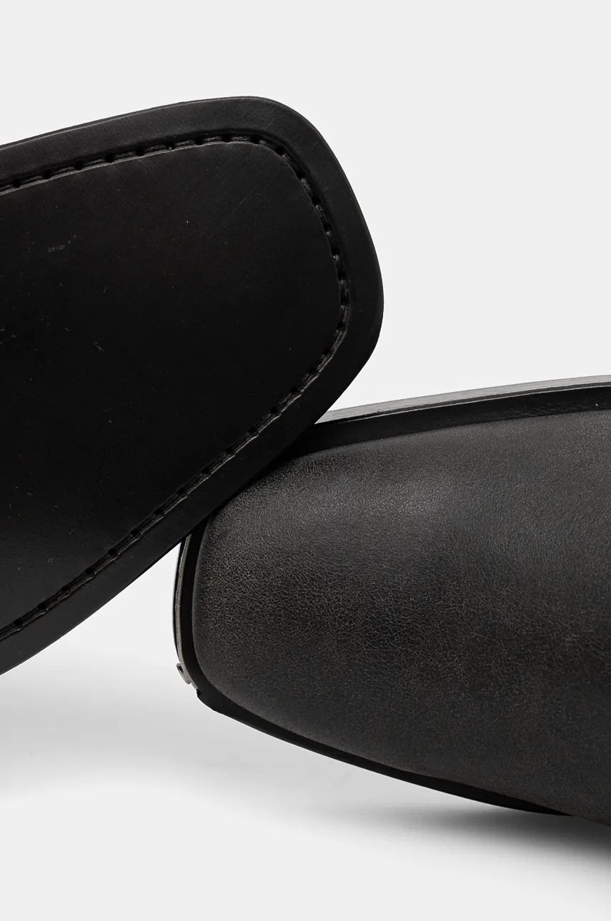 Δερμάτινες μπότες IRO Motty Used γυναικείες, χρώμα: μαύρο, WP121MOTTYUSED φωτογραφία