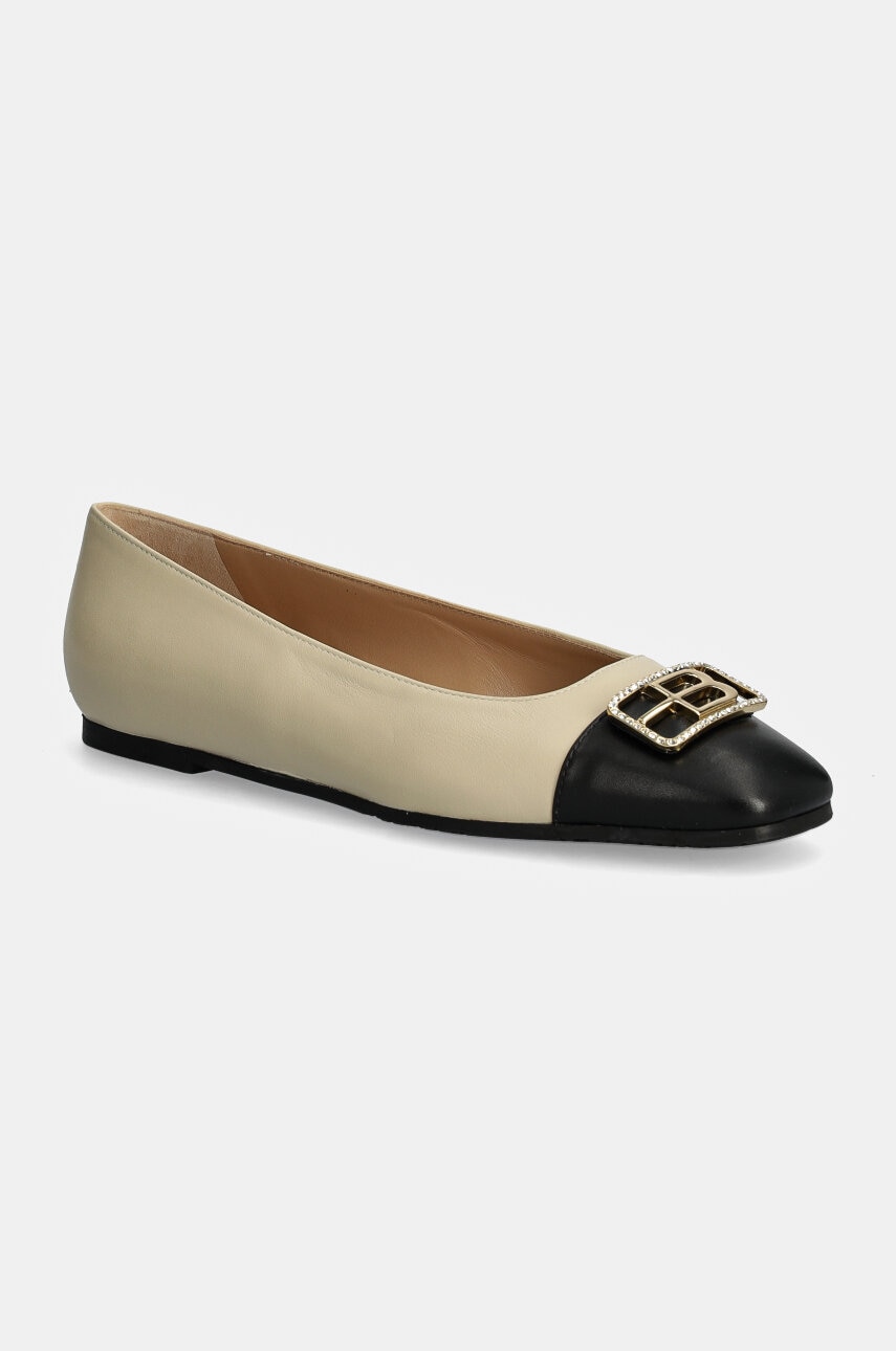 Baldinini balerini de piele culoarea bej, D5B389P1VITE Baldinini balerini de piele culoarea bej, D5B389P1VITE